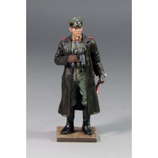 German General Erwin Rommel in Leather Coat Ger024