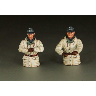 German Panzer Crew 2 half figure set