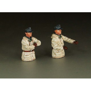 German Panzer Crew 2 half figure set